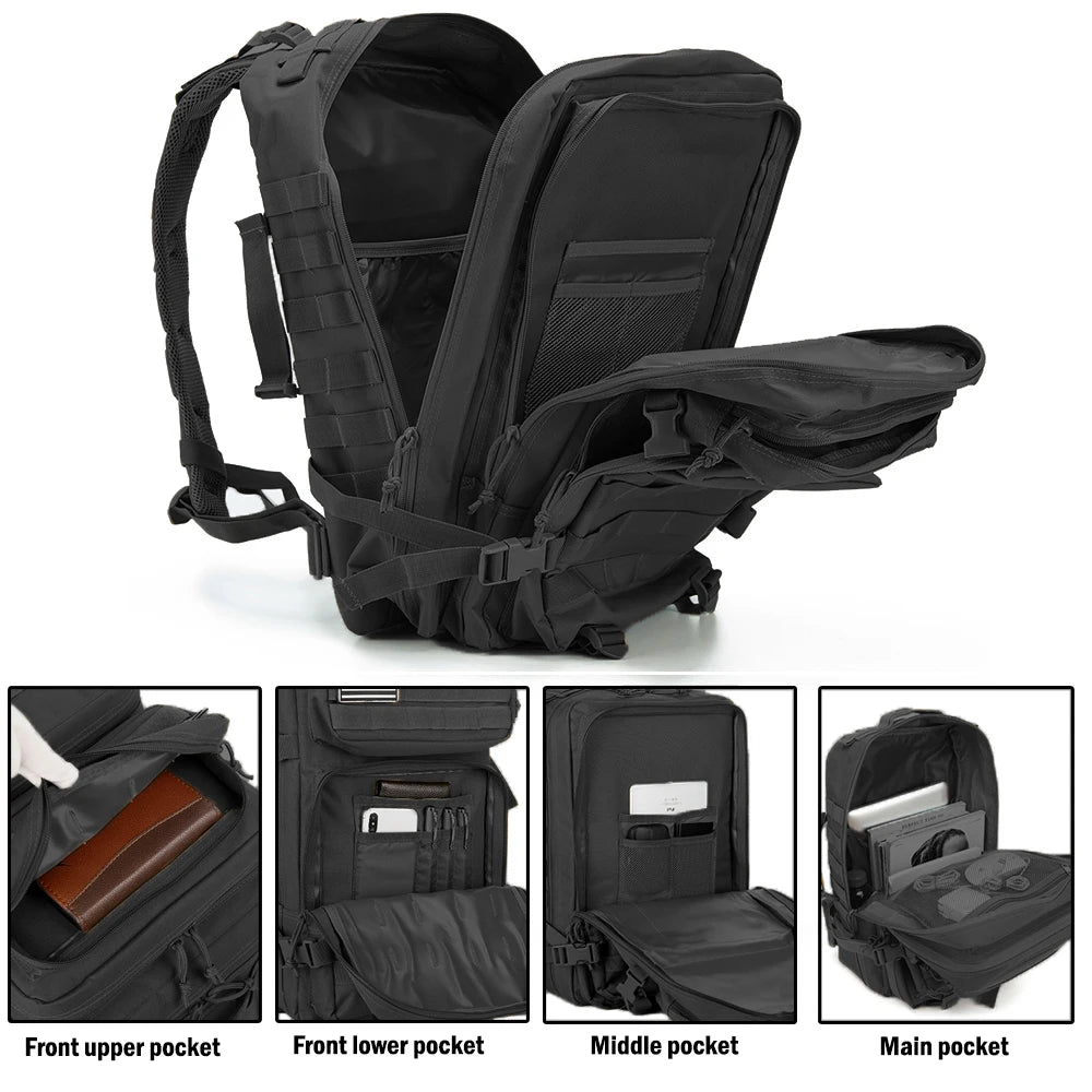 30/50L Tactical Backpacks Man Traveling Bags Survival Outdoor 3P Assault Pack EDC Molle Pack Hiking Trekking Hunting Bag